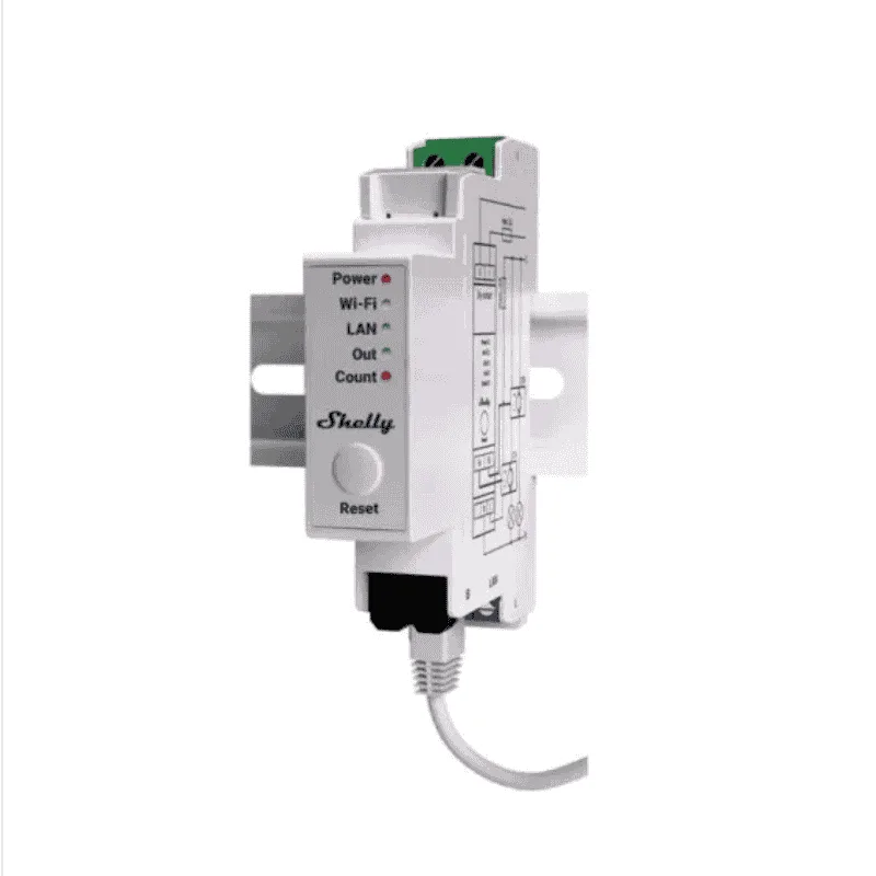 Shelly Pro EM-50, Contor Energie 2 Canale, 50A, cu Releu