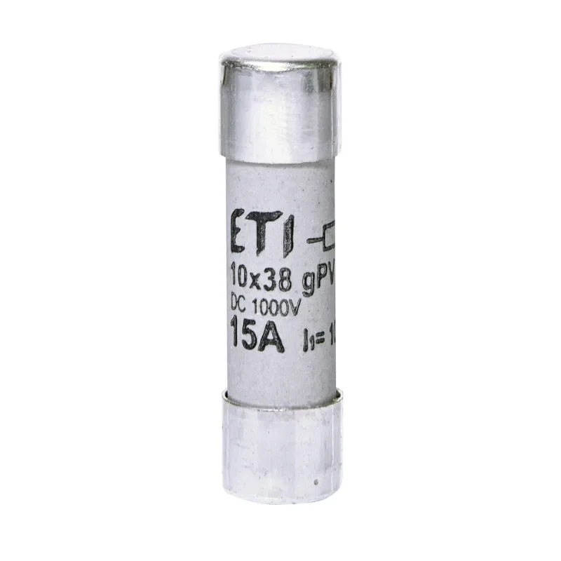 Siguranță fuzibilă cilindrică DC 15A/1000V CH,10x38, gPV, ETI