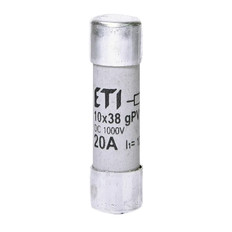 Siguranță fuzibilă cilindrică DC 20A/1000V CH,10x38, gPV, ETI