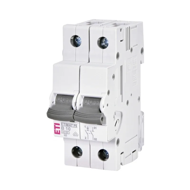 Siguranță automată AC 1P+N 10A B 6kA ETIMAT P6 ETI