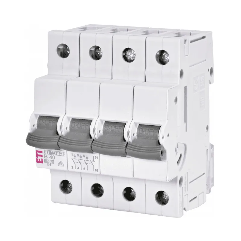 Siguranta automata AC ETIMAT P10, 3P+N 10 kA, B40, ETI